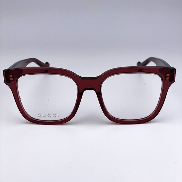 NEW  Gucci GG0958O 006 Burgundy Square Unisex Eyeglasses - Picture 2 of 11